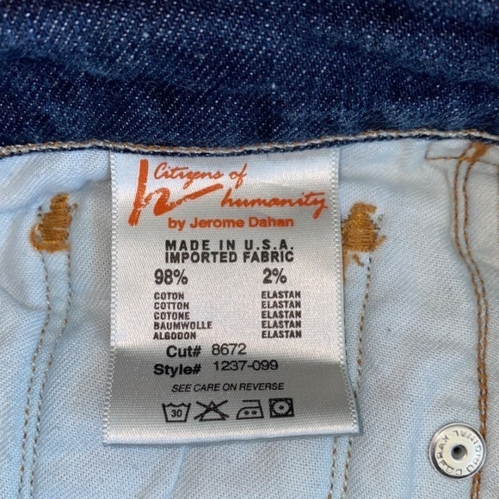 Citizens of humanity womens Ava low‎ rise straight jeans size 4 - Picture 10 of 11